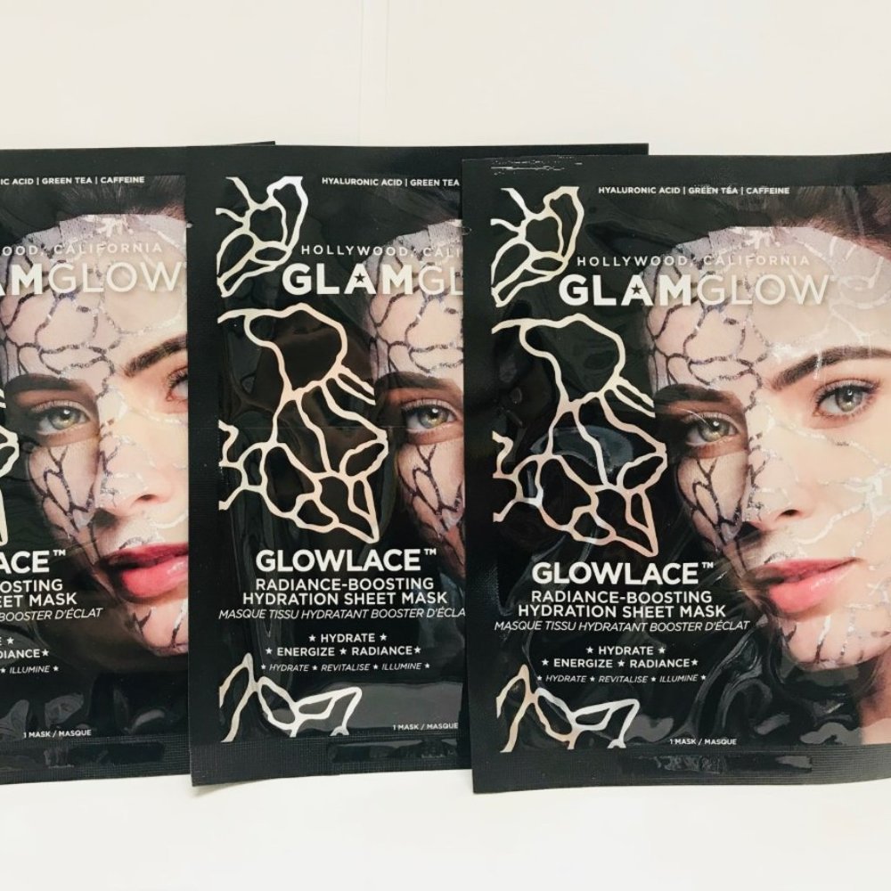3 x Glamglow GLOWLACE Sheet Mask NEW